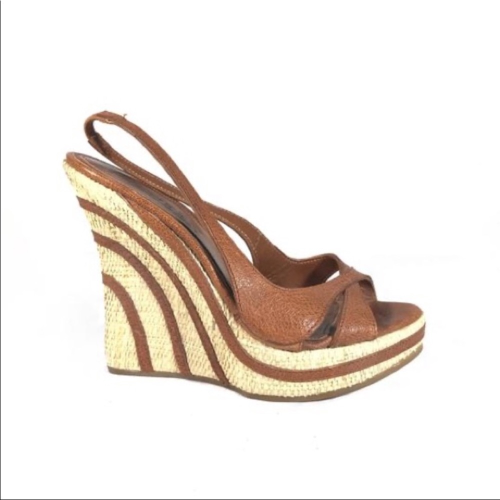 Alexander McQueen platform sandals.